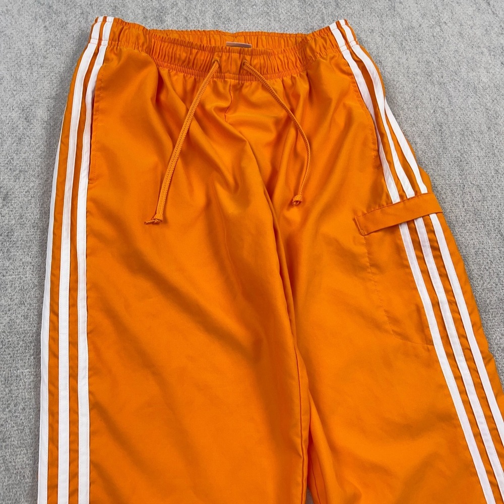 Vintage Adidas Pants Women Medium Tennessee Orange Cropped Baggy Y2K 2000s - Picture 6 of 14